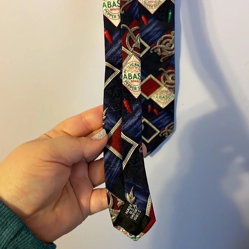 Tabasco Silk Tie Made in USA New With Tags
